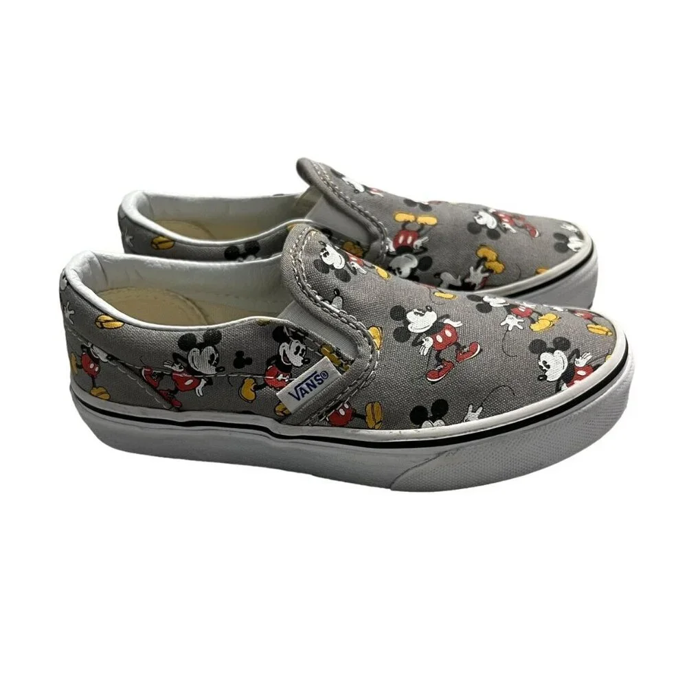 Vans + Disney Sz 13 Mickey Mouse Slip-On Sneakers